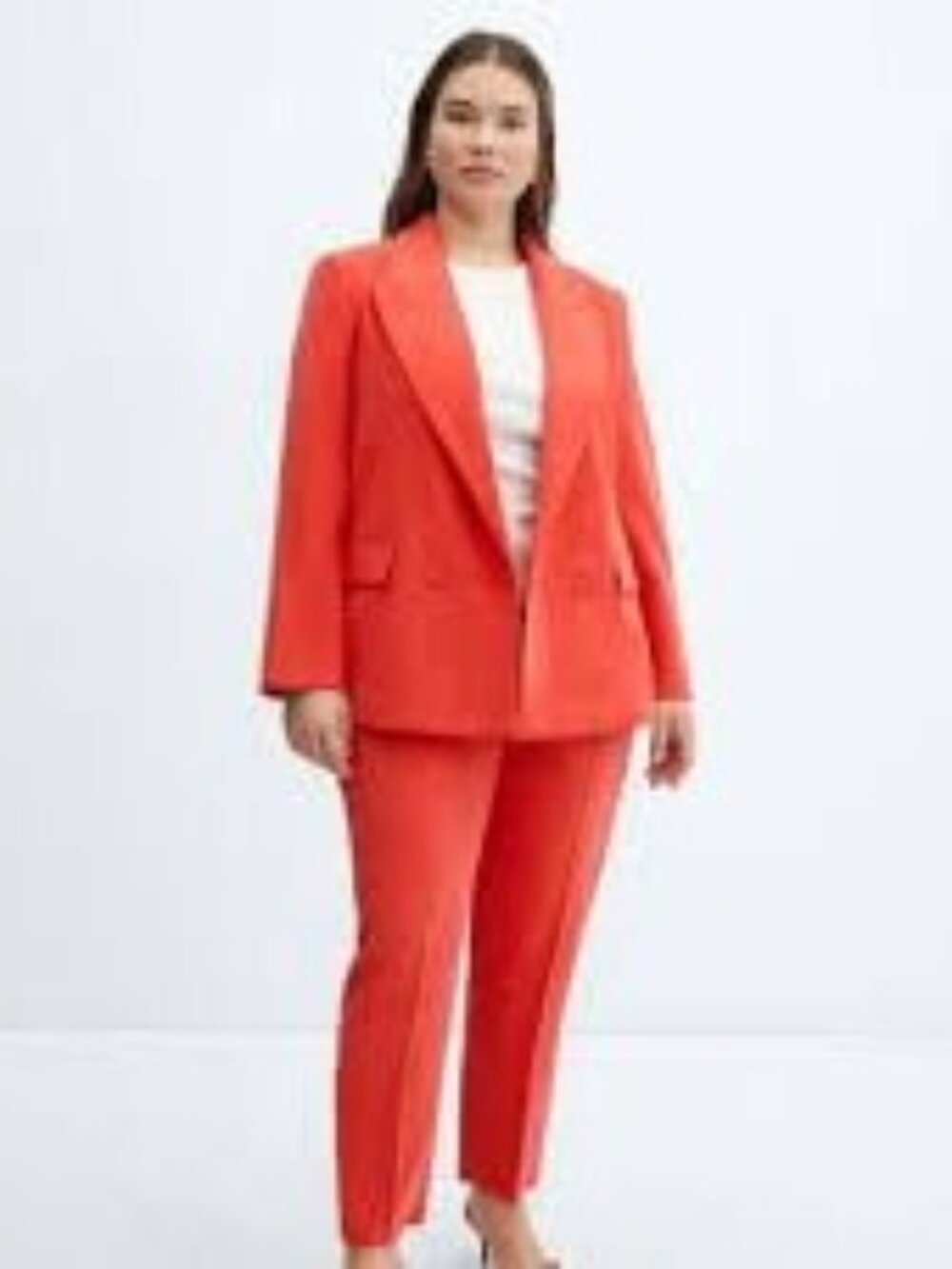 MNG Women's Red Temp Pleated Trousers Pants Size Small NEW NWT